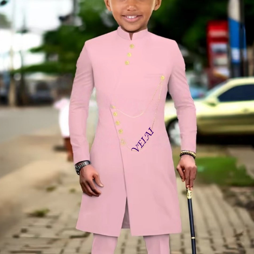 Wedding Dress - CustomizedAfrican Style Boys Suit 2 Piece