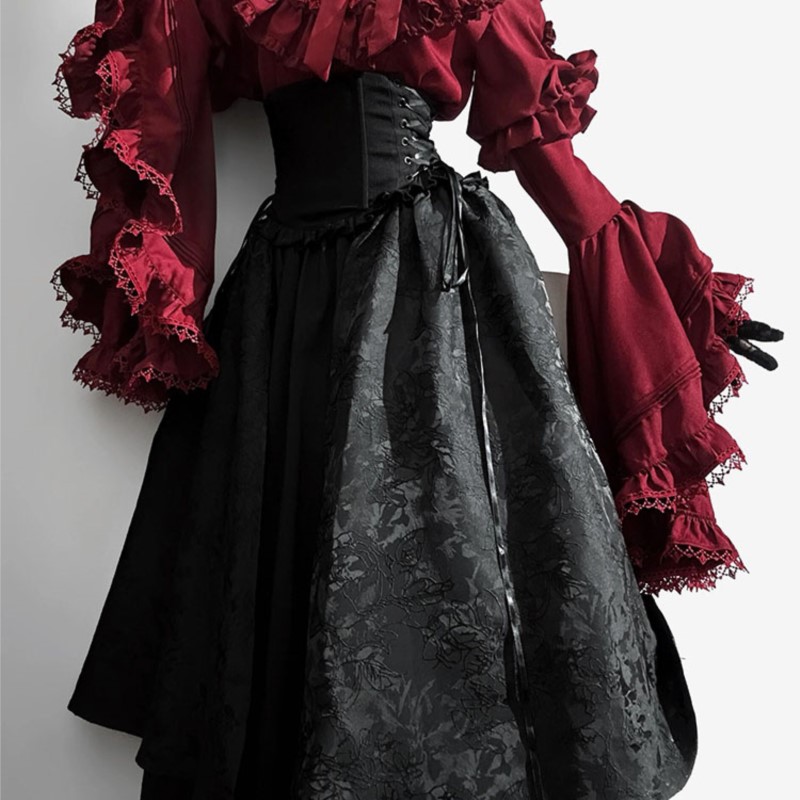 Halloween dress black and red  - Women'S Red Formal Wear recension och pris