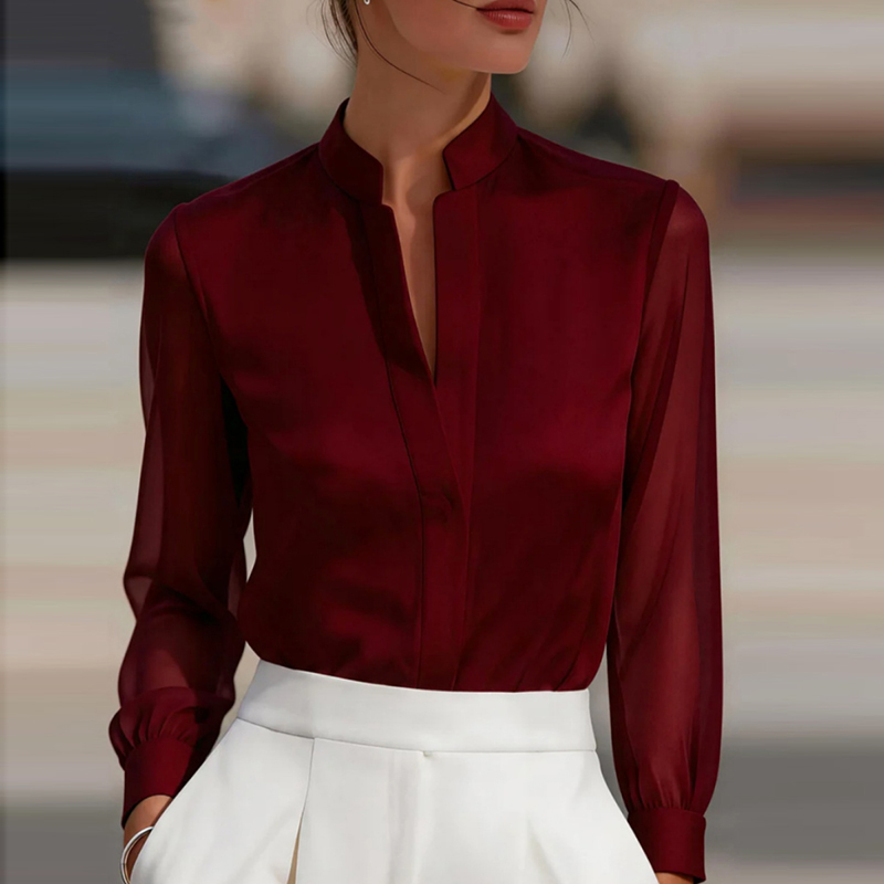 New Mesh See Through Fashion S - Silk Blouse recension och pris