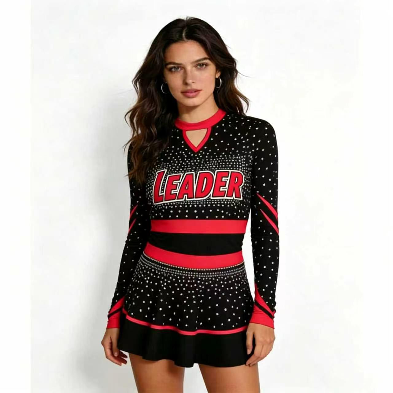 Sparkly Rhinestone Cheerleadin - Women'S Red Formal Wear recension och pris