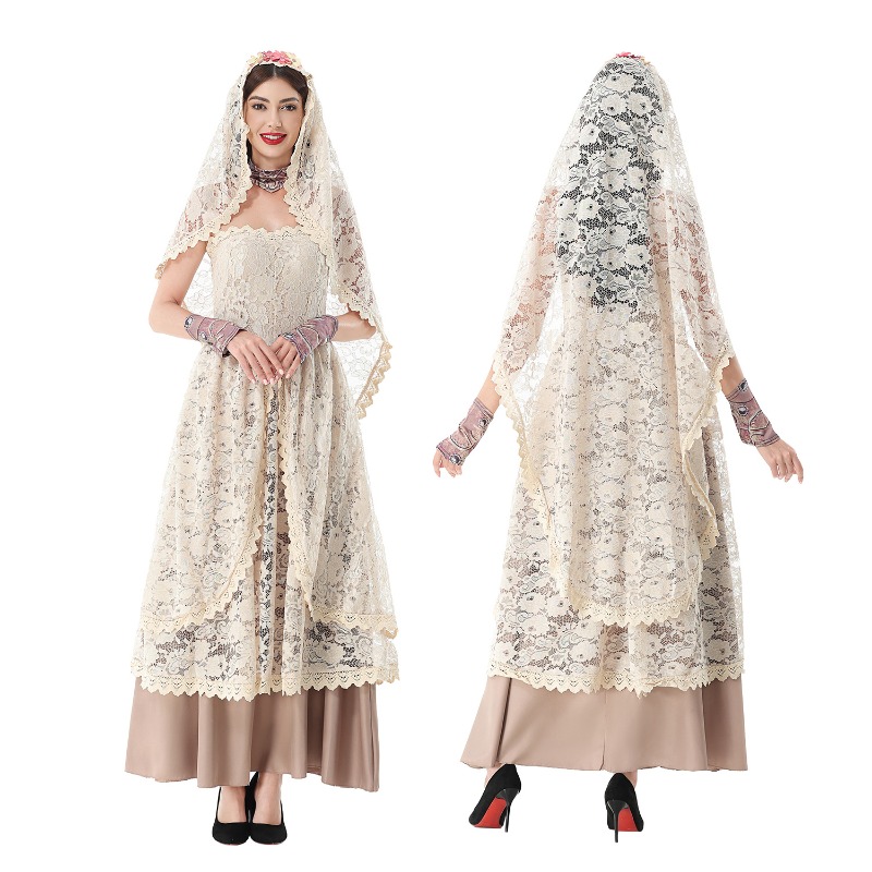 Women Vintage Lace Maxi Dress  - Wedding Dress recension och pris
