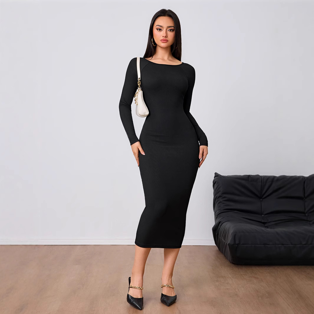 Women Fashion Simple Dress Spr - Midi Dress recension och pris