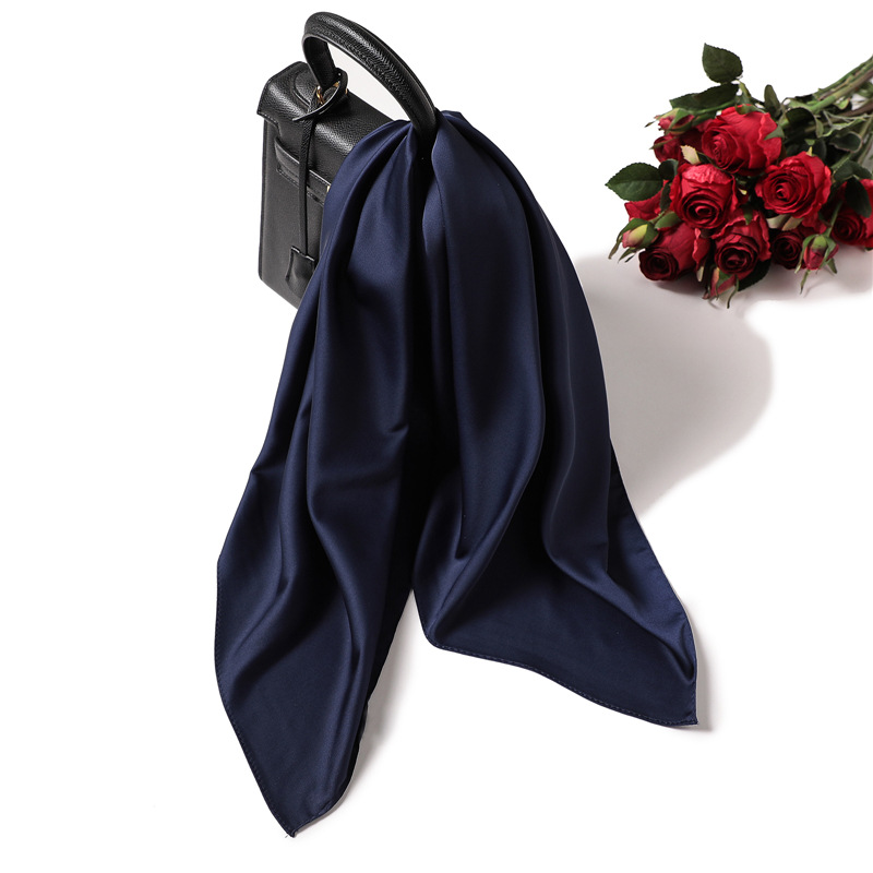 70cm Pure-color Scarf Female I - Silk Blouse recension och pris