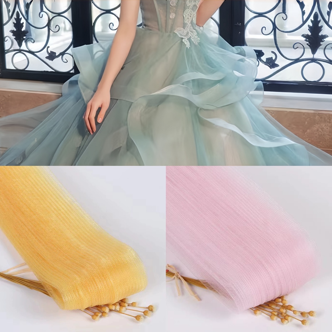 Elastic Mesh for Sewing Weddin - Wedding Dress recension och pris